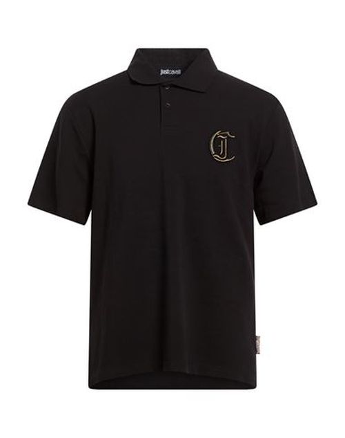 Man Polo shirt Black Size L Cotton