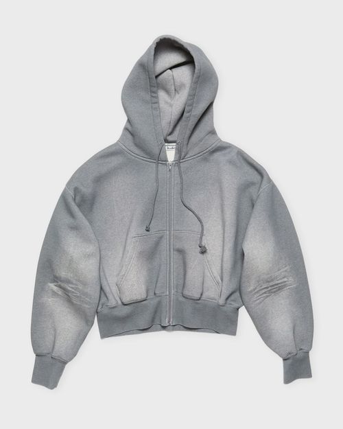 Acne Studios Sweater Hooded Zipper Grey