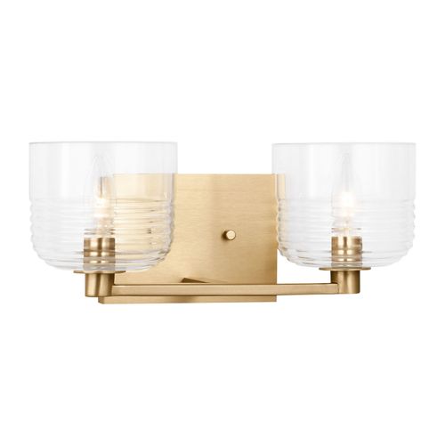 Satin Brass Bathroom Vanity Light from the Lochdale Collection