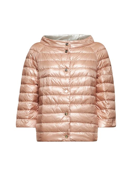 Ultralight Nylon Reversible Down Jacket — Pink