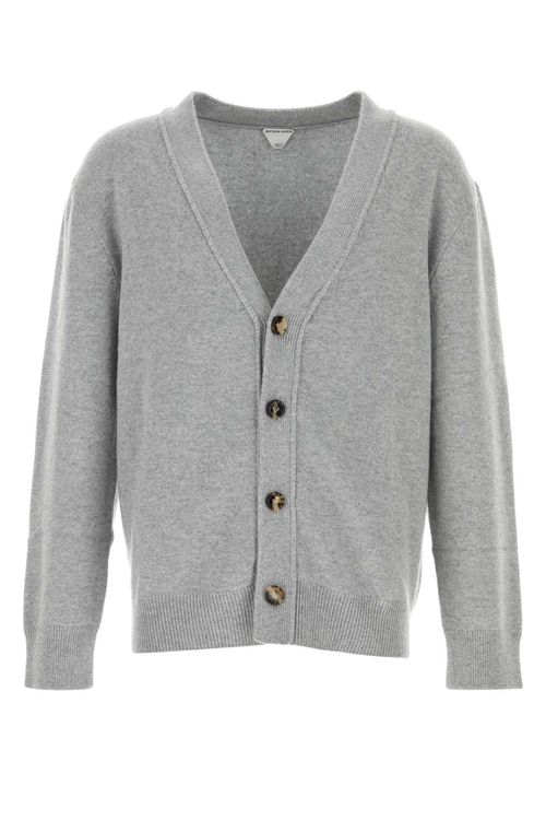 Grey Cashmere Cardigan