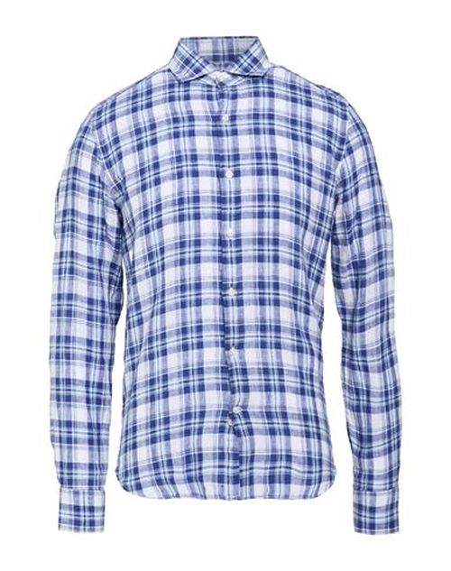Man Shirt Blue Size 15 Linen
