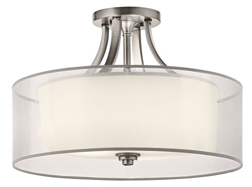 Lacey 4-Light Semi-Flush in Antique Pewter