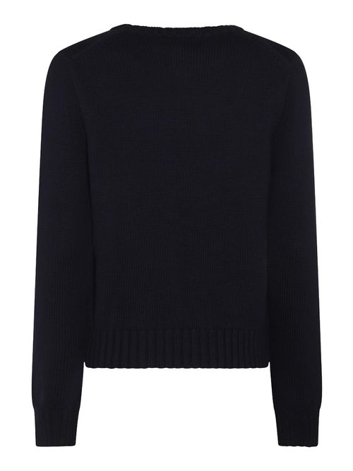 Navy Blue Red And White Cotton Jumper