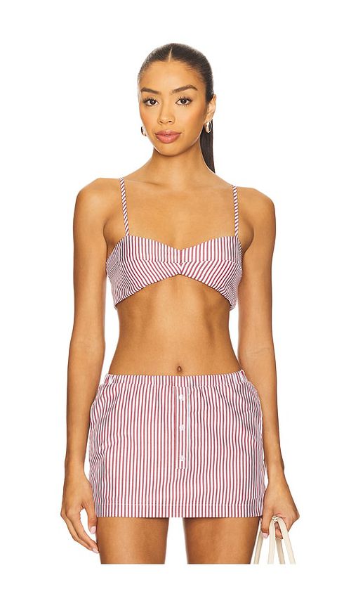 SNDYS x REVOLVE Estelle Bralette in Red.  XXS. Also in L, M, S, XL