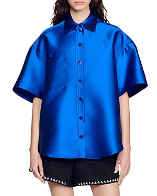 June Satin Oversized Shirt