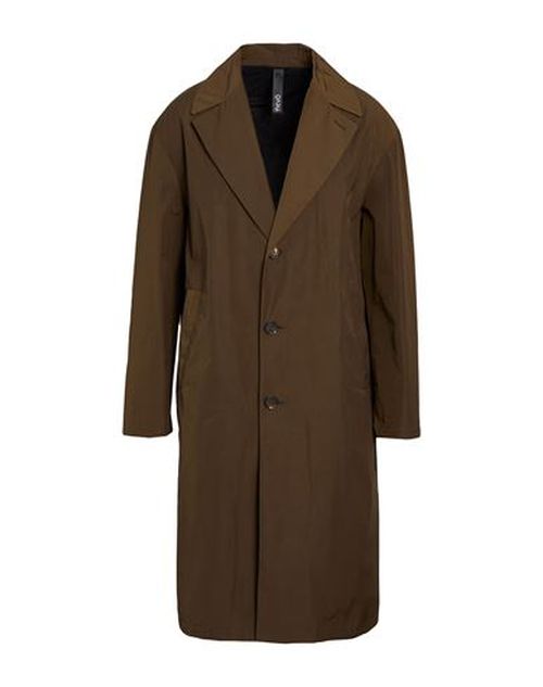 Hevò Man Overcoat & Trench Coat Military green Size 40 Polyester, Cotton