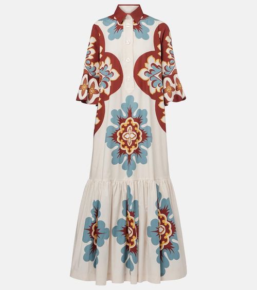 Artemis printed cotton shirtdress