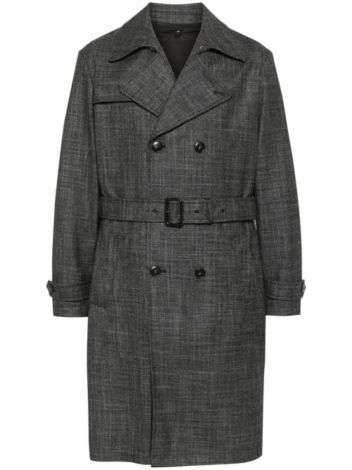 Mélange trench coat - Grey