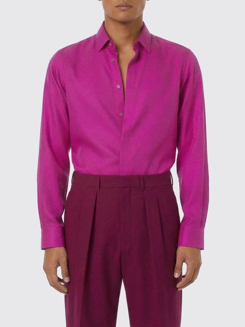 Shirt Men color Fuchsia