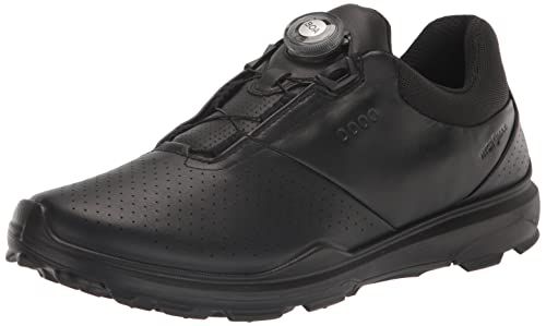 ECCO Men's Biom Hybrid 3 BOA Hydromax Water Resistant Golf Shoe, White, 10-10.5