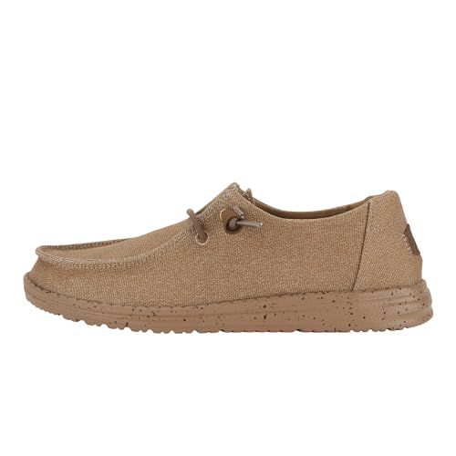 HEYDUDE Women's Wendy Canvas Mono Black/Ash Rose
