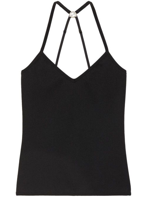 Interlocking G sleeveless top - Black
