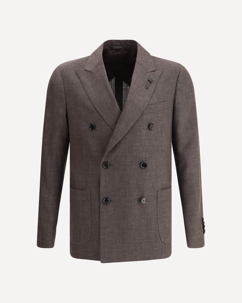 LARDINI Blazer jacket with iconic pin Male 50