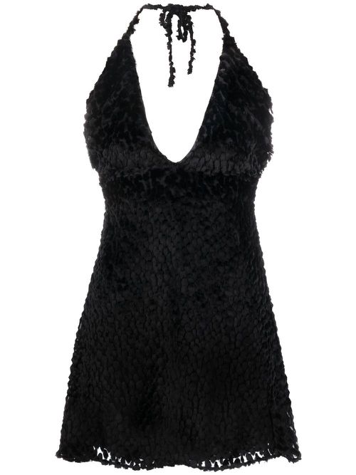 Halterneck minidress - Black