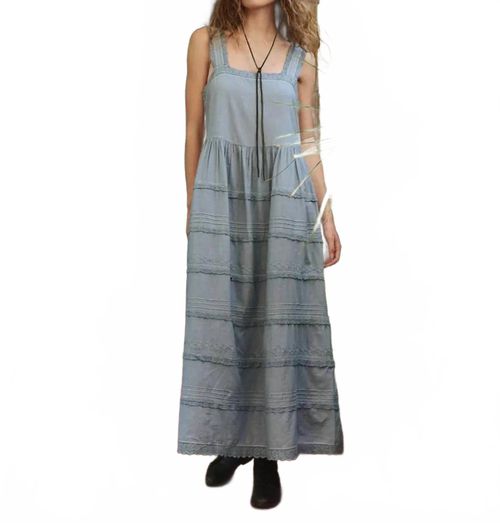 The Reverie Maxi Dress In Pale Blue