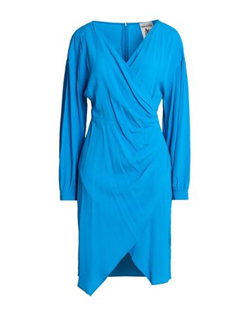 Woman Midi dress Azure Size 4 Acetate, Silk