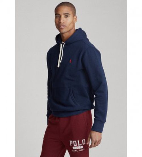 Polo Ralph Lauren for man. 710766778007 Fleece Hooded Sweatshirt RL Navy (S), Casual, Cotton, Polyester, Long sleeve