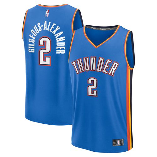 Youth Shai Gilgeous-Alexander Blue Oklahoma City Thunder Fast Break Replica Player Jersey