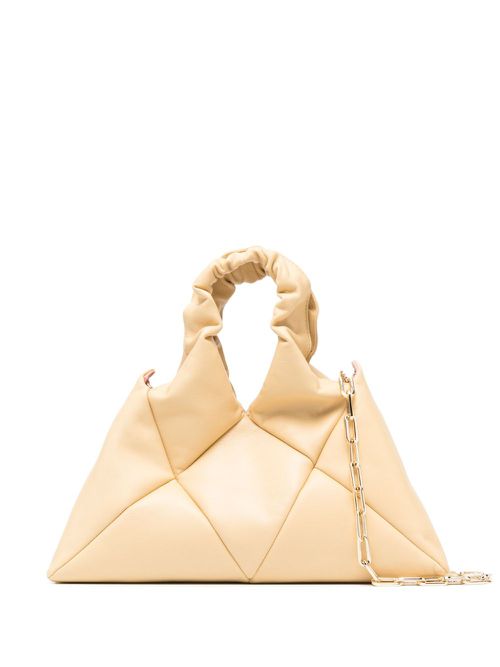 Didi quilted leather tote bag - Yellow