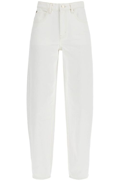 Frame Women's High-Waisted Barrel Jeans For in White | Size 24 | LSBL728