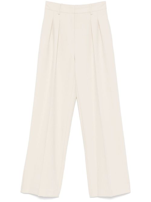 Beige tailored trousers