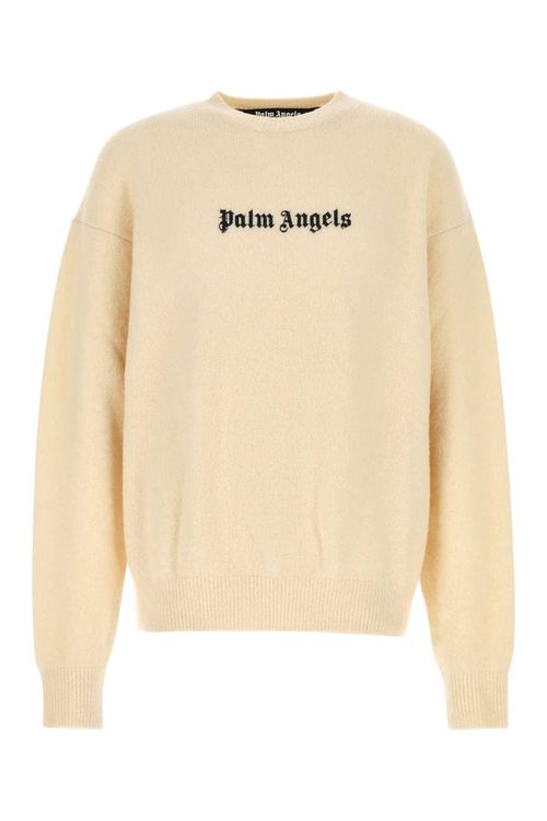 Ivory Stretch Wool Blend Sweater