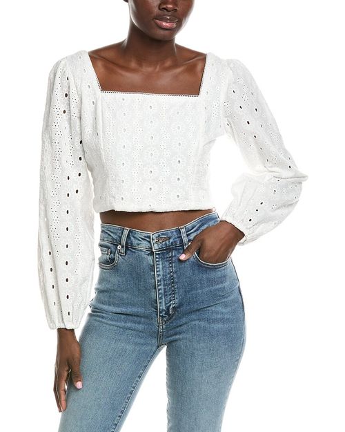 Bria Eyelet Top