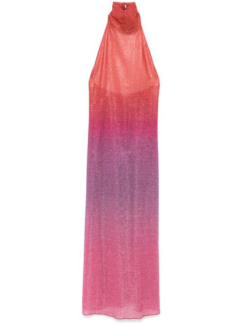 Lurex midi dress - Pink