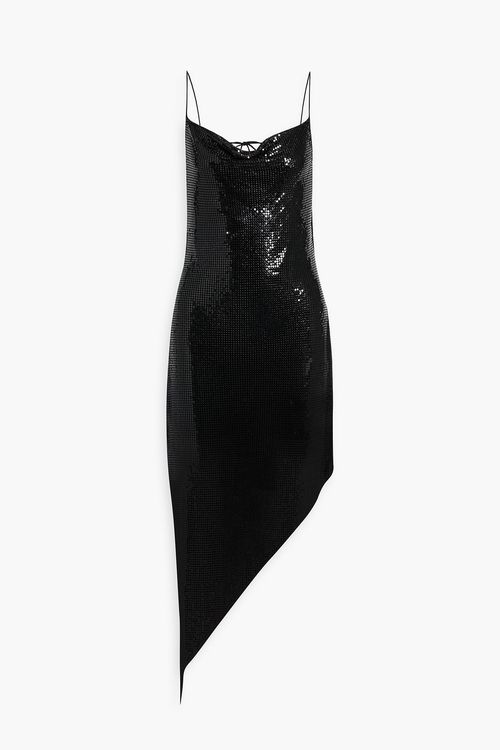 Alice Olivia - Harmony asymmetric chainmail dress