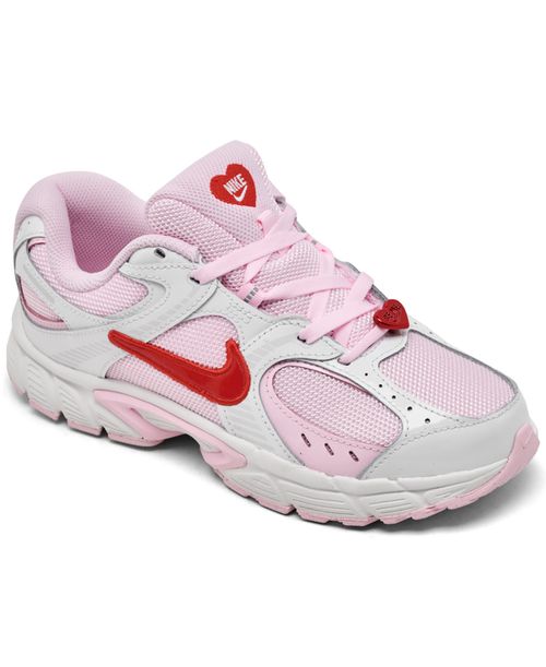 Big Kids V5 Rnr Casual Sneakers from Finish Line - White, Pink