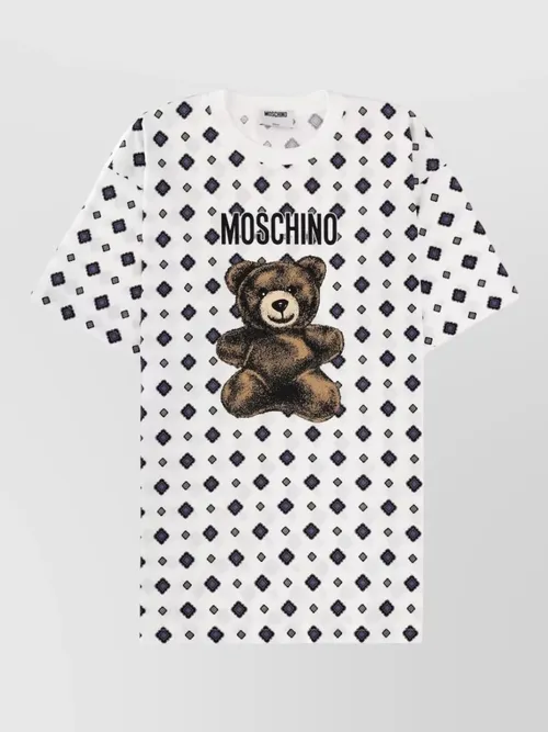 Moschino - graphic crew neck top short sleeve