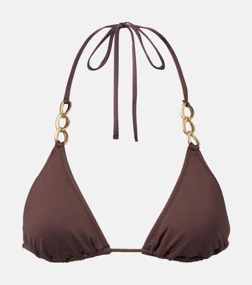 Chain-detail bikini top