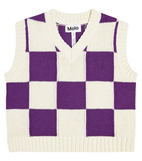 Molo Gertina checked cotton sweater