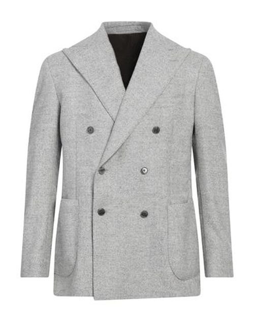 Man Blazer Light grey Size 38 Alpaca wool, Virgin Wool, Cotton, Polyamide