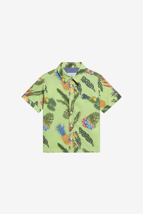 Tropicana Print Cotton Shirt