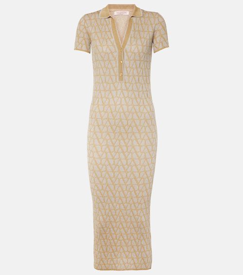 Toile Iconographe lamé jacquard midi dress