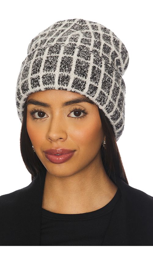 Varley Noel Knit Beanie in Charcoa