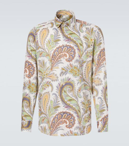 Paisley cotton poplin shirt