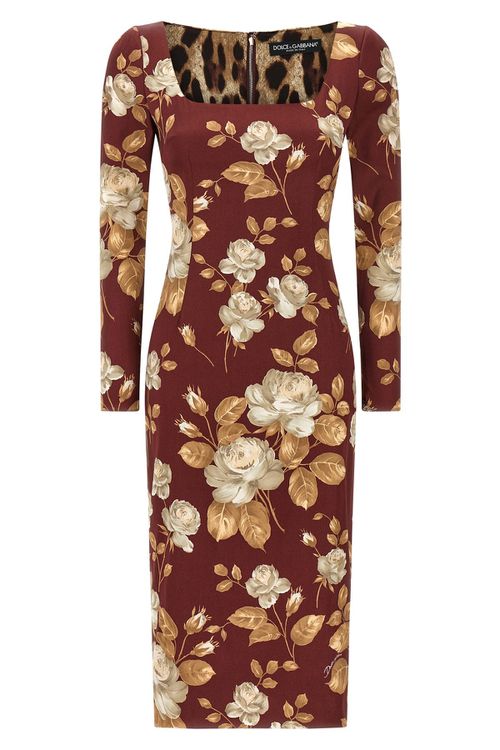 Rose Print Dress