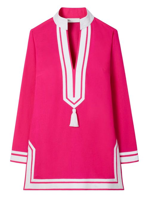 Tory Burch cotton beach tunic - Pink