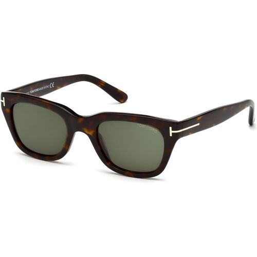 TOM FORD Man TOM FORD FT0237 SNOWDON 52N Sunglasses Acetate Havana Green Squared Norma