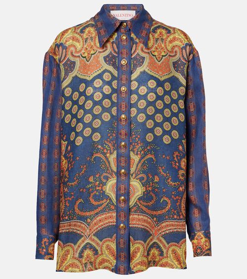 Voyage Imaginaire VLogo linen blouse