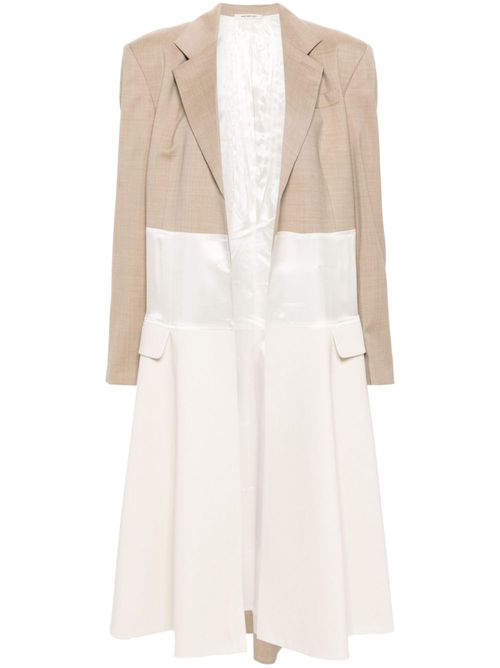 Collage panelled coat - Neutrals