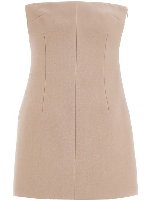 Bustier mini dress - Neutrals