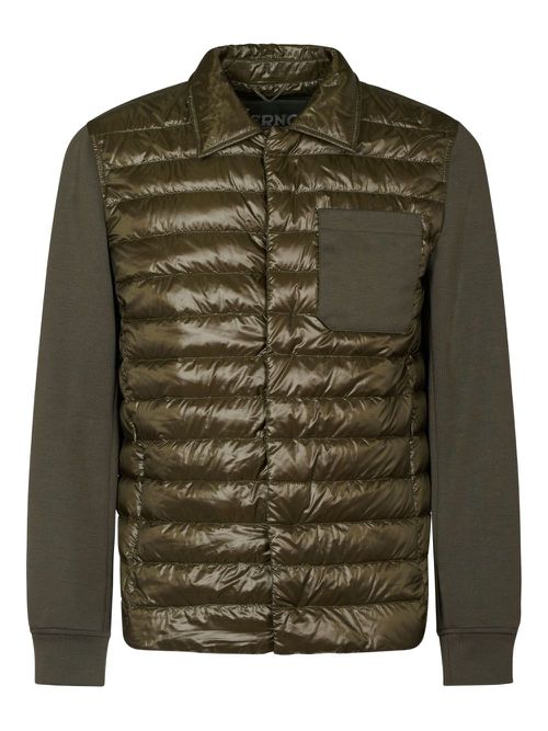 Quilted shirt jacket - Green