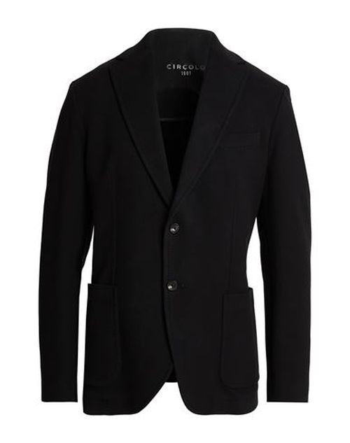 Man Blazer Black Size 42 Cotton, Elastane