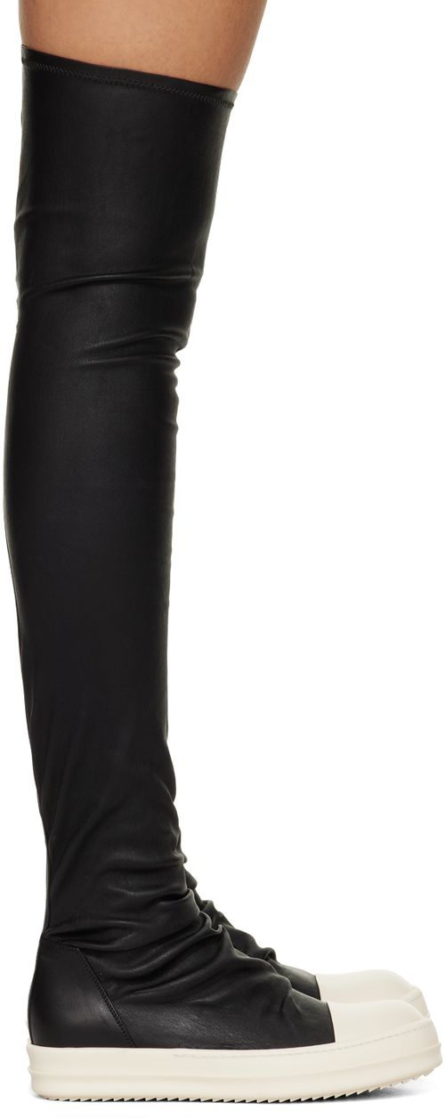 Black Stocking Sneaks Boots