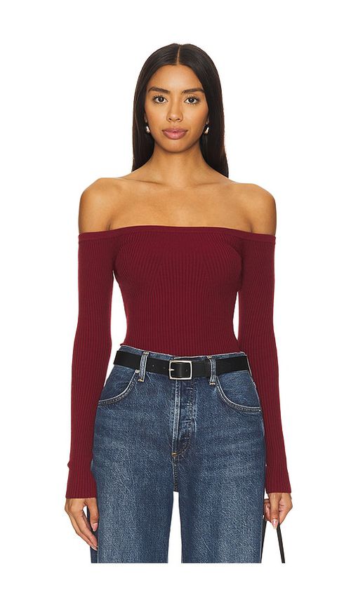 House of Harlow 1960 x REVOLVE Colette Bodysuit in Burgundy. - L also in XS, S, M