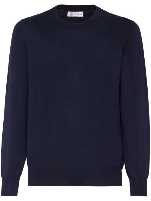 Lightweight Cotton Crew Neck Sweater